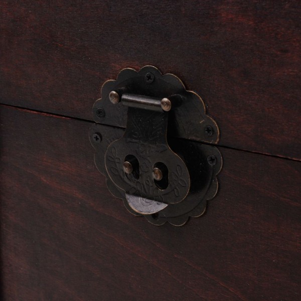 Arca/baú vintage em madeira 66x38x40 cm M 3