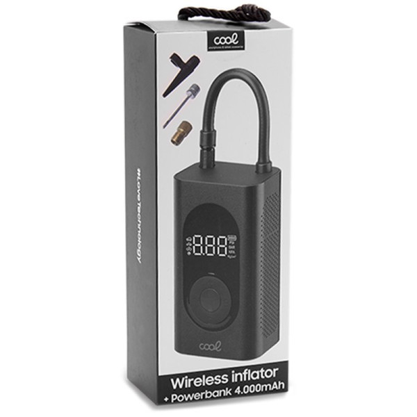 Bateria Externa Wireless Inflator + Power Bank 4.000 mAh COOL M 7