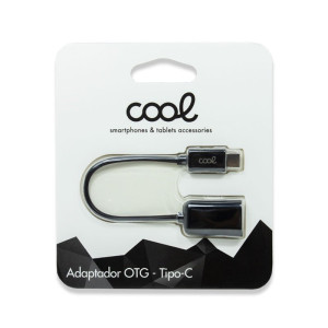 Cable Entrada USB OTG Tipo-C Universal COOL (Negro) H