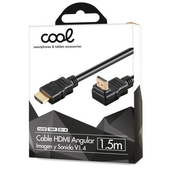 Cabo HDMI para HDMI Áudio Vídeo Universal (1,5 metros) Ultra angular 4K COOL M 2