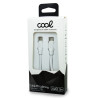 Cable USB Compatible COOL Universal TIPO-C a Lightning (1.2 metros) Blanco 2