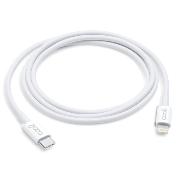 Cable USB Compatible COOL Universal TIPO-C a Lightning (1.2 metros) Blanco M 3