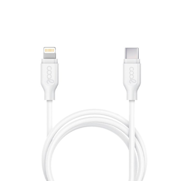 Cable USB Compatible COOL Universal TIPO-C a Lightning (1.2 metros) Blanco M 5
