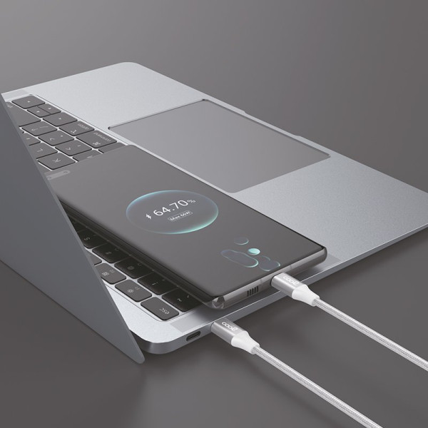 Cabo USB COOL Nylon Universal Tipo C para Relâmpago (1.2 metros) M 3