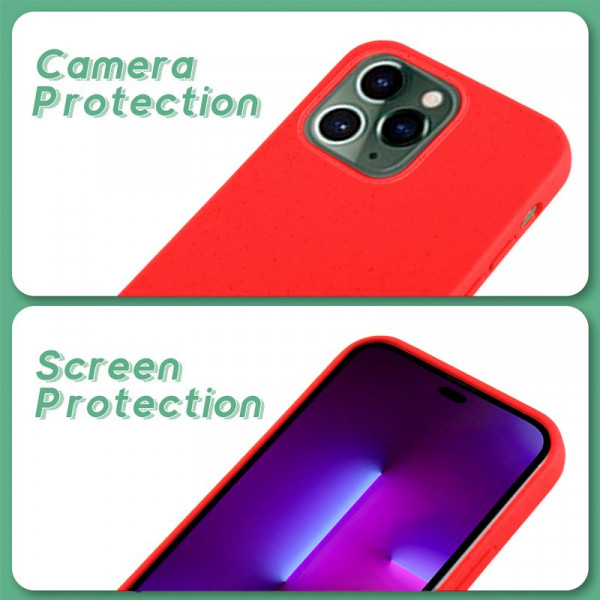 Carcasa COOL para iPhone 14 Pro Eco Biodegradable Rojo M 6