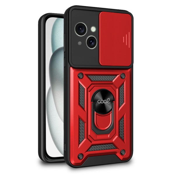 Carcasa COOL para iPhone 15 Hard Ring Rojo D