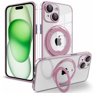 Carcaça COOL para iPhone 15 Plus magnético Anel de rosa H