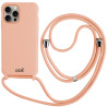 Carcasa COOL para iPhone 15 Pro Max Cordón Liso Rosa 1