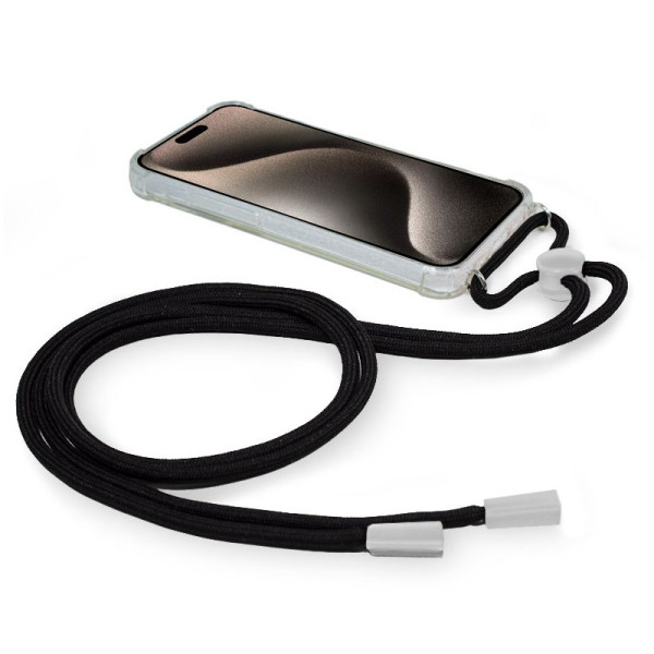 Carcasa COOL para iPhone 15 Pro Max Cordón Negro M 2