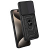 Carcasa COOL para iPhone 15 Pro Max Hard Ring Negro 3