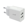 Cargador Red Universal Entrada 2 x USB COOL 2.4 Amperios Blanco 1