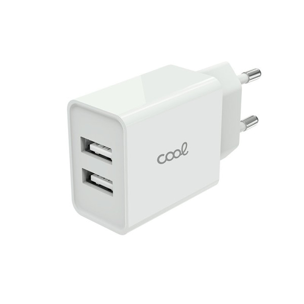 Cargador Red Universal Entrada 2 x USB COOL 2.4 Amperios Blanco M 3