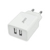 Cargador Red Universal Entrada 2 x USB COOL 2.4 Amperios Blanco 5