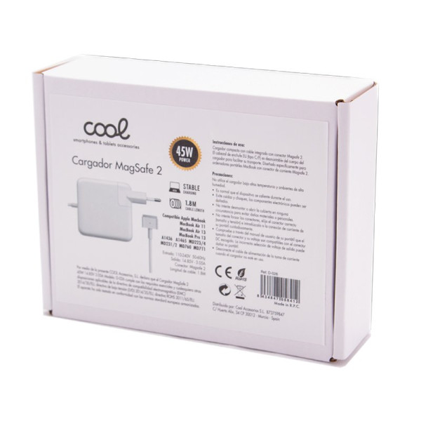 Cargador Universal Red COOL Para Apple MacBook Air - MagSafe 2 (45w) M 4
