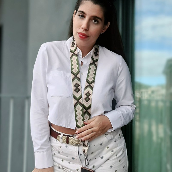 Correa Colgante COOL Universal con Tarjeta para Smartphone Verde M 3