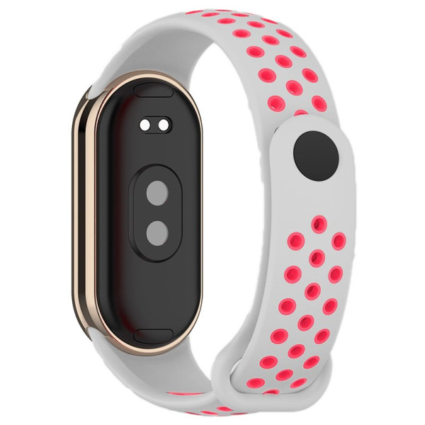 Correa COOL para Xiaomi Smart Band 8 Sport Gris-Rosa M 3
