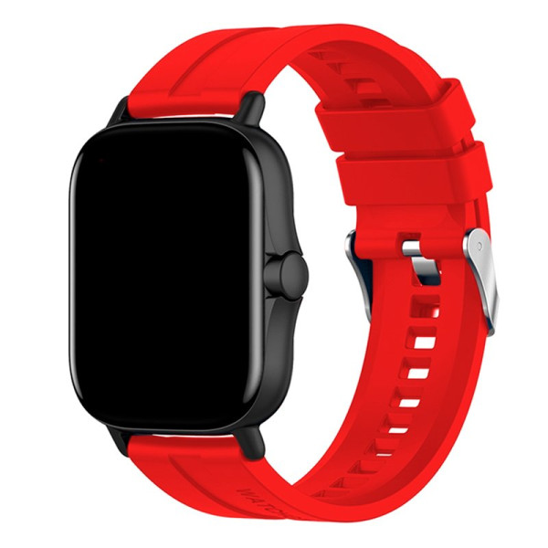 Correa Universal 20mm Amazfit Bip / GTS / Bip Lite / Huawei / Samsung / COOL Goma Rojo M 2