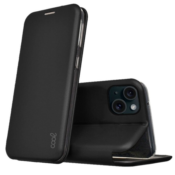 Funda COOL Flip Cover para iPhone 15 Elegance Negro D