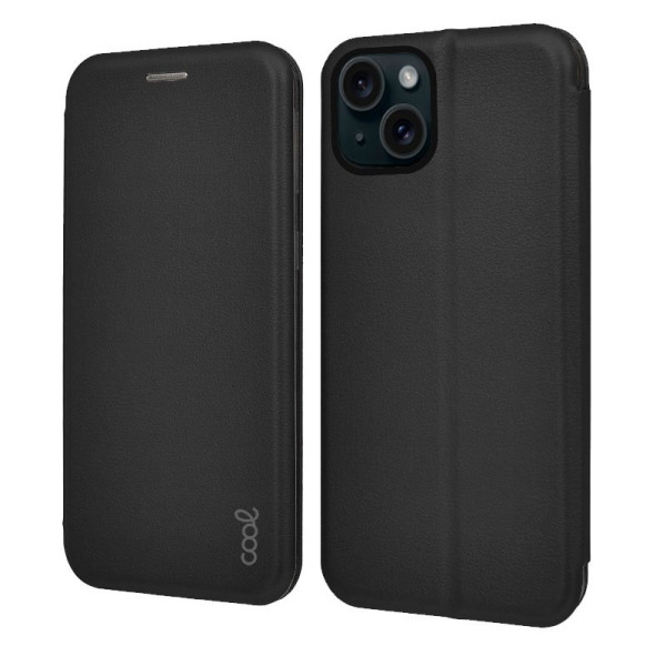 Fundação COOL Flip Cover para iPhone 15 Black Elegance M 5