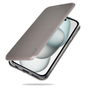 Fundação COOL Flip Cover para iPhone 15 Elegance Prata H