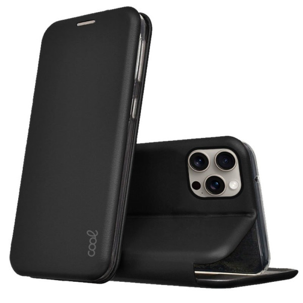 Funda COOL Flip Cover para iPhone 15 Pro Max Elegance Negro D