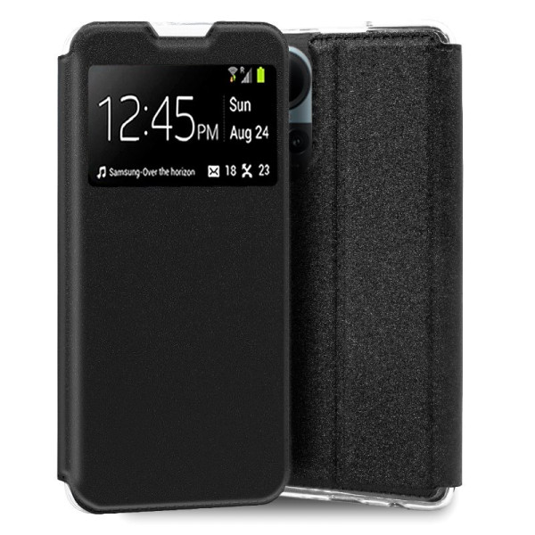 Funda COOL Flip Cover para Oppo Reno 10 5G / 10 Pro 5G Liso Negro D