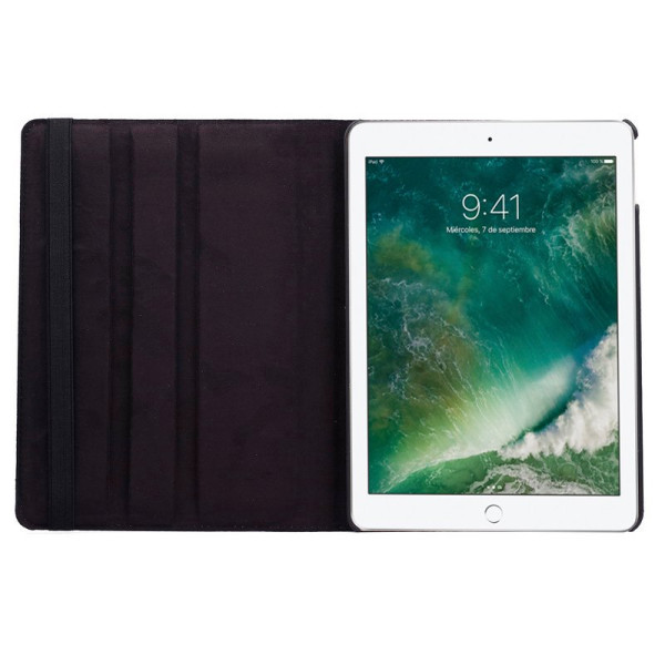 Funda COOL para iPad Air / Air 2 / Pro 9.7 / iPad 2017 / iPad 2018 9.7 pulg Giratoria Polipiel Negro M 4