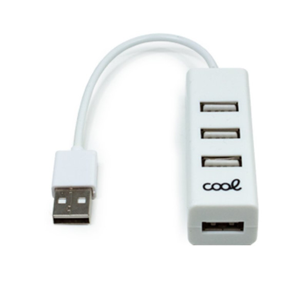 Hub USB 2.0 Universal COOL 4 Puertos USB Blanco M 2