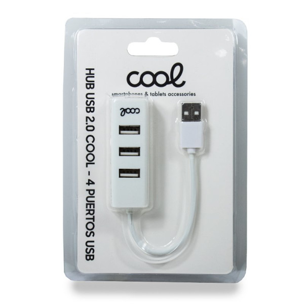 Hub USB 2.0 Universal COOL 4 portas USB brancas M 3