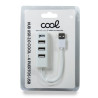 Hub USB 2.0 Universal COOL 4 portas USB brancas 3