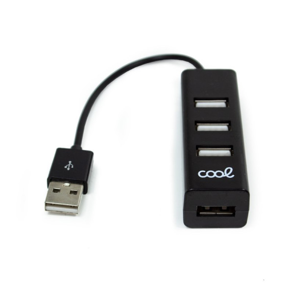Hub USB 2.0 Universal COOL 4 portas USB pretas M 4