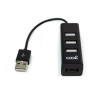 Hub USB 2.0 Universal COOL 4 Puertos USB Negro 4