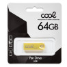 Pen Drive USB x64 GB 2.0 COOL KEY de metal Dorado 2