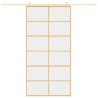 Porta deslizante 102.5x205 cm vidro ESG/alumínio dourado 3