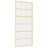Porta deslizante 90x205 cm vidro ESG/alumínio dourado 2