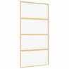 Porta deslizante 102.5x205 cm vidro ESG/alumínio dourado 2