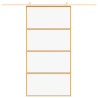Porta deslizante 102.5x205 cm vidro ESG/alumínio dourado 3