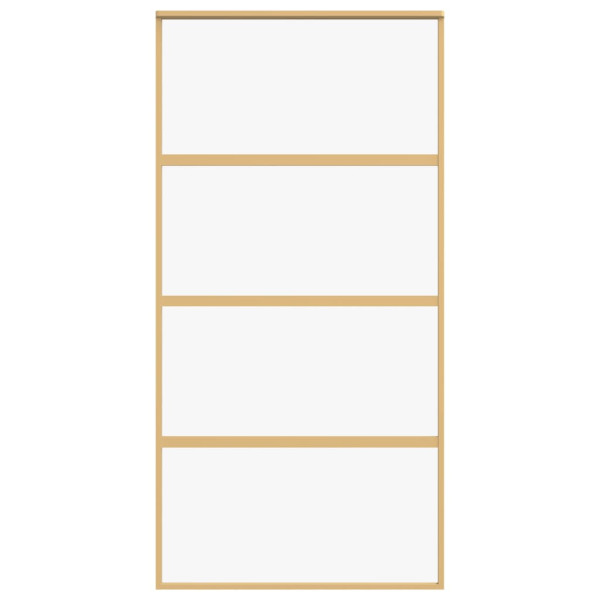 Porta deslizante 102.5x205 cm vidro ESG/alumínio dourado M 4