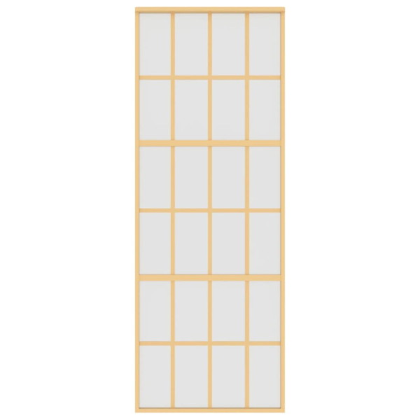 Puerta corredera dorada vidrio ESG esmerilado aluminio 76x205cm M 4