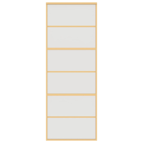 Porta giratória dourada vidro ESG esmaltado alumínio 76x205cm M 4