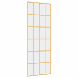 Porta deslizante 76x205 cm vidro ESG/alumínio dourado H