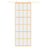 Porta deslizante 76x205 cm vidro ESG/alumínio dourado 3