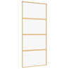 Porta deslizante 90x205 cm vidro ESG/alumínio dourado 2