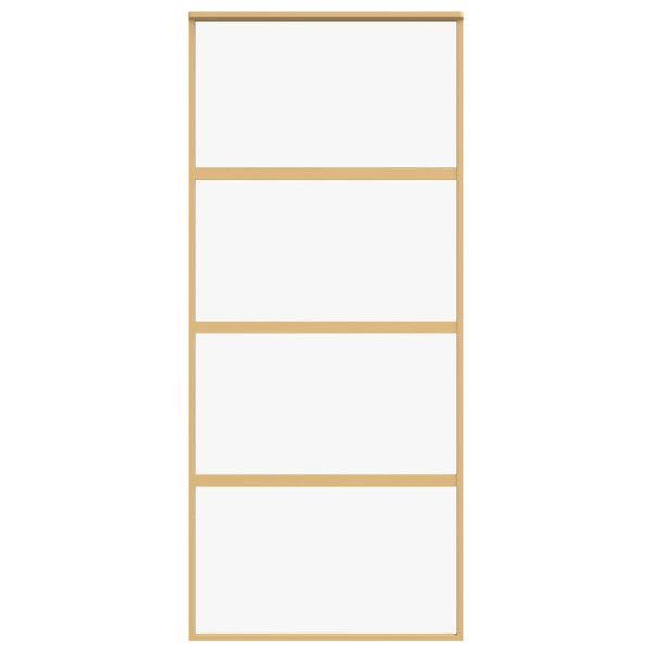 Porta deslizante 90x205 cm vidro ESG/alumínio dourado M 4