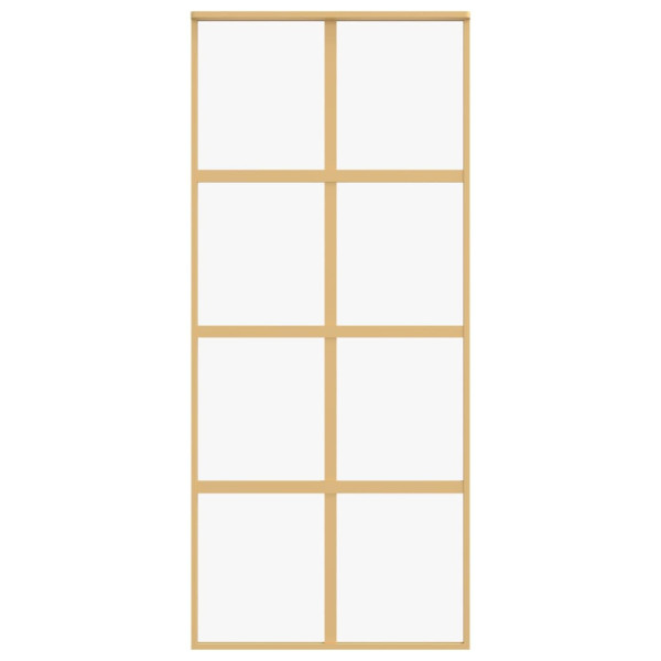 Porta deslizante 90x205 cm vidro ESG/alumínio dourado M 4