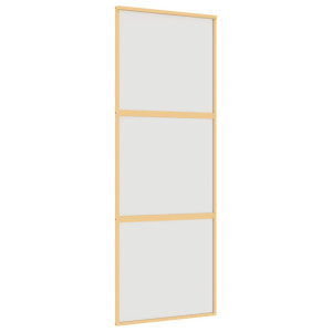 Porta giratória dourada vidro ESG esmaltado alumínio 76x205cm H