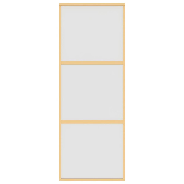 Porta giratória dourada vidro ESG esmaltado alumínio 76x205cm M 4