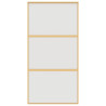 Porta deslizante 102.5x205 cm vidro ESG fosco/alumínio dourado 4