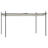 Pérgola com toldo retrátil 395x292x230 cm cor creme 2