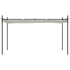 Pérgola con cubierta retráctil color crema 395x292x230 cm 3